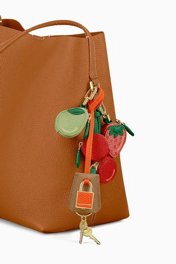 SABRÉMOJI™ Padlock Charm in Leather
