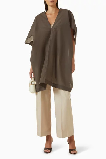 Aron Oversized Blouse in Cotton Blend