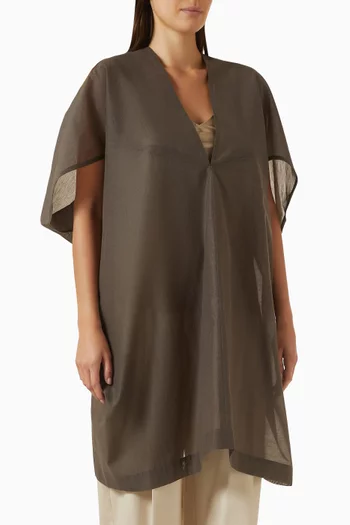 Aron Oversized Blouse in Cotton Blend