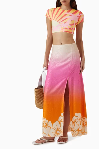 Bianca Floral-print Skirt