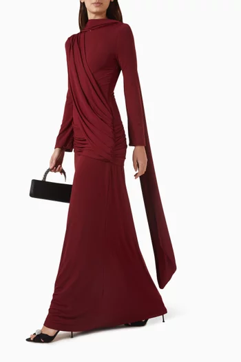 Drape Scarf Dress