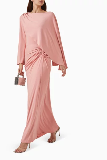 Cape Maxi Dress