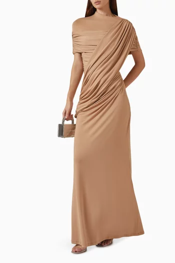 Gathered Drape Dress