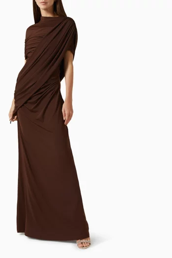 Gathered Drape Dress
