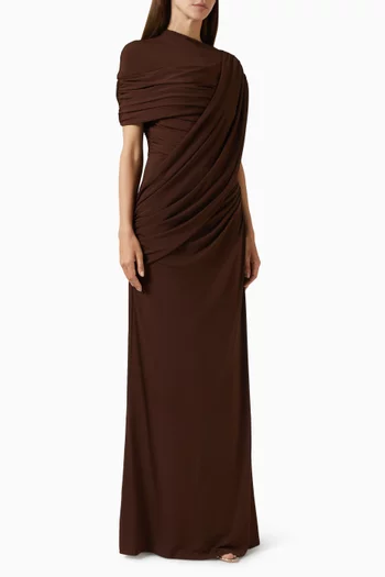 Gathered Drape Dress