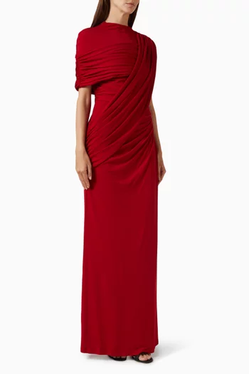 Gathered Drape Dress