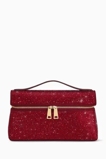 Thea Embellished Top-handle Bag in Satin
