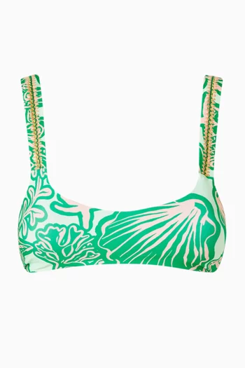 Nalai Sporty Reversible Bralette Bikini Top