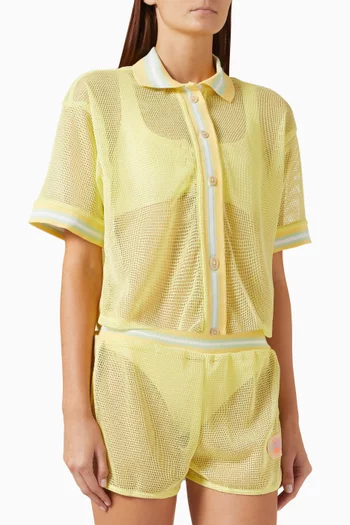 Solene Cover-up Shirt in Mesh