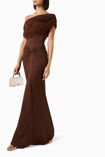 Katya Off-shoulder Dress in Jersey