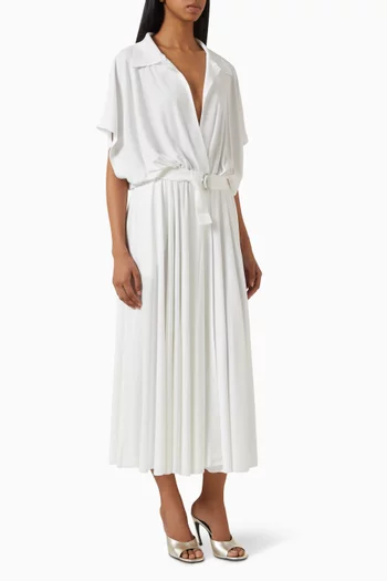 Oversized NK Flared Midi Dress