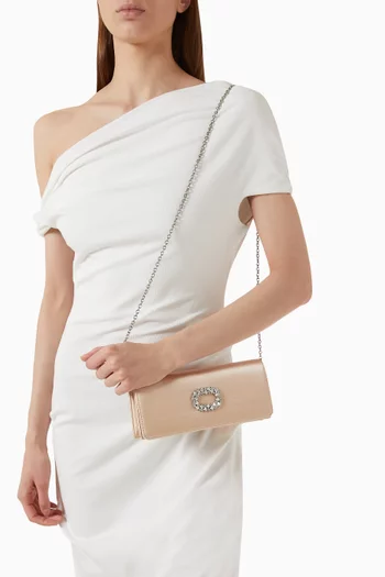 Alicia Clutch Bag in Satin
