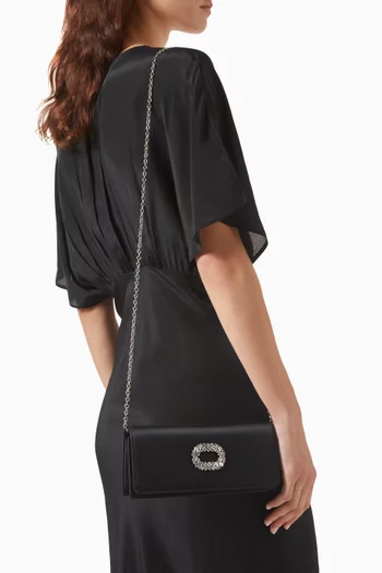 Alicia Clutch Bag in Satin