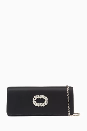 Alicia Clutch Bag in Satin