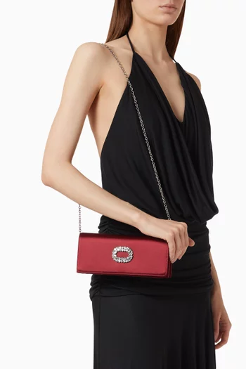 Alicia Clutch Bag in Satin