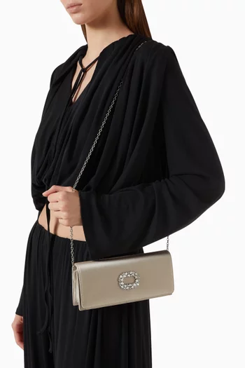 Alicia Clutch Bag in Satin