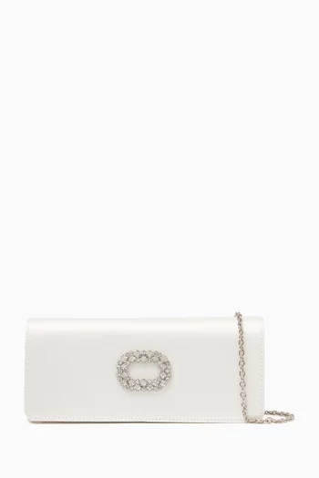 Alicia Clutch Bag in Satin