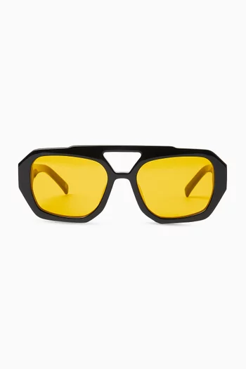 Azur Soleil Aviator Sunglasses in Acetate
