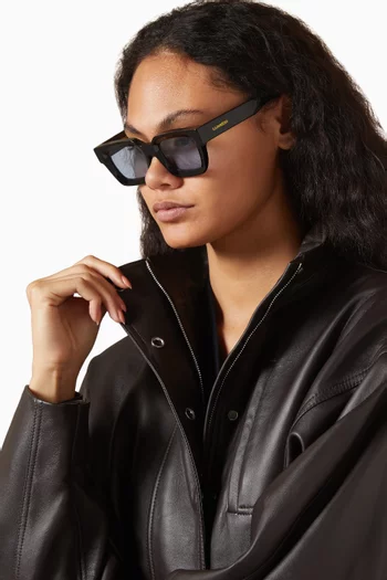 Bleu Icone Square Sunglasses in Acetate
