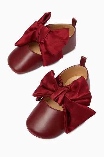 Lou Babe Nodo Flats in Nappa & Crepe Satin