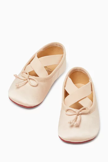 Mini Cassiasticina Ballerina Pumps in Satin