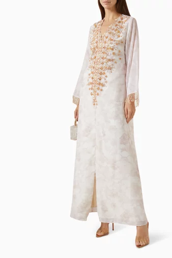 Embroidered Dress in Organza