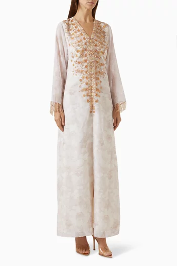 Embroidered Dress in Organza