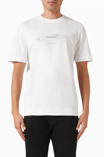 x Aston Martin C-Taut T-shirt in Mercerised Cotton