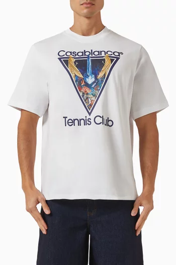 تي شيرت بشعار Tennis Club الشهير قطن عضوي