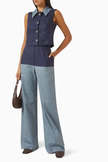 High-waist Combo Jeans in Denim