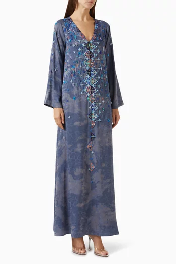 V-neck Beadwork Dress