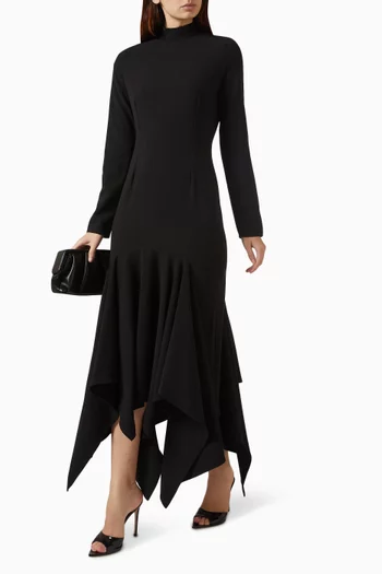 Faye Ruffled Midi Dress