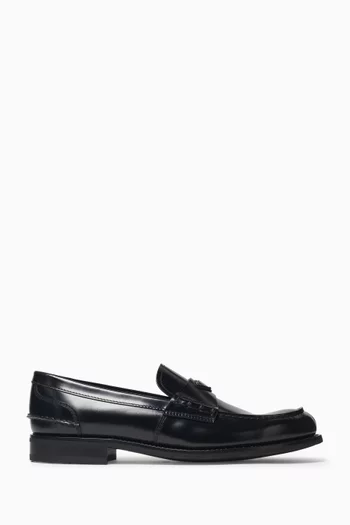 Loafers in Brushed Leather