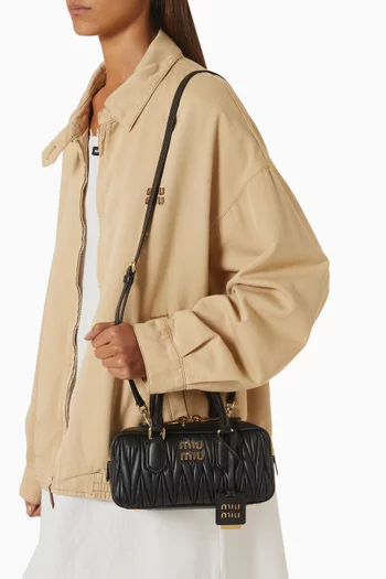 Arcadie Top-handle Bag in Matelassé Nappa Leather