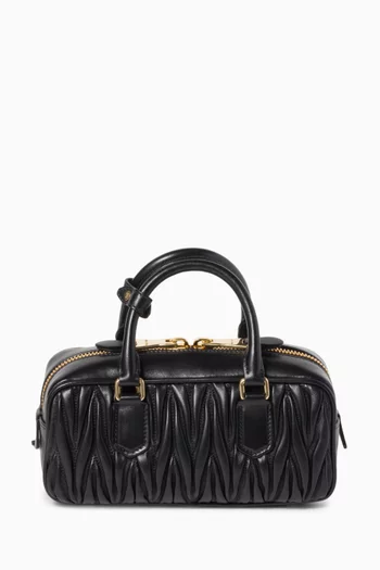 Arcadie Top-handle Bag in Matelassé Nappa Leather