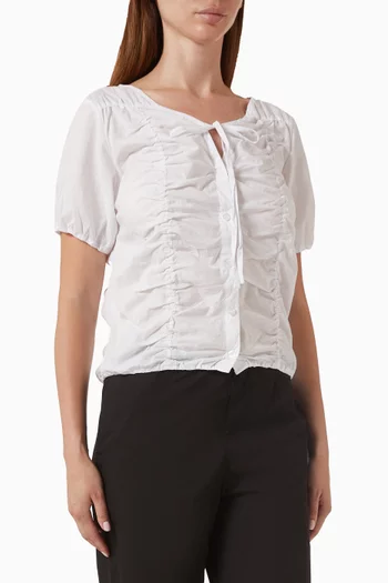 Crinkle Top in Organic-cotton