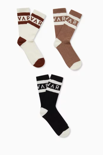 Spencer Socks in  in Bouclé-effect Yarn , Set of 3