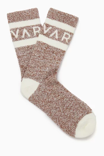 Spencer Socks in Bouclé-effect Yarn