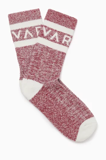Spencer Socks in Bouclé-effect Yarn