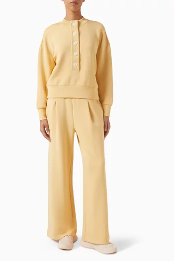 Reena Button-front Sweatshirt