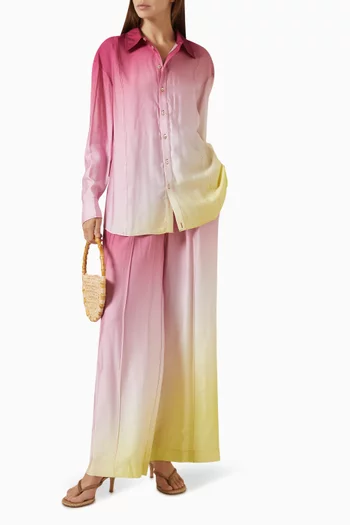 Bennet Shirt in Satin