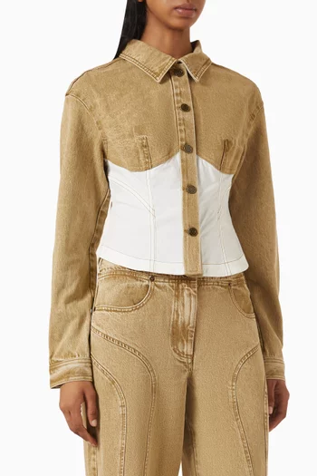 Bodicia Shirt Jacket in Denim