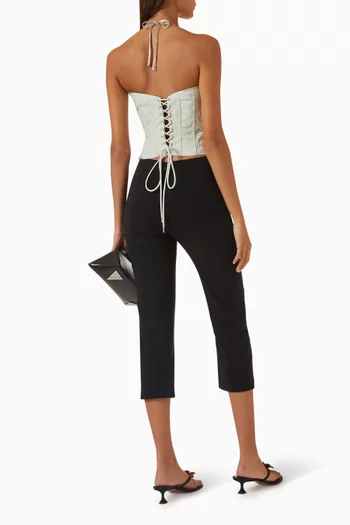 Marini Corset Top in Jacquard