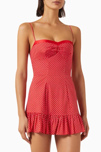 Margaux Mini Dress in Cotton Blend