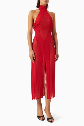 Koemi Sheer Panel Dress
