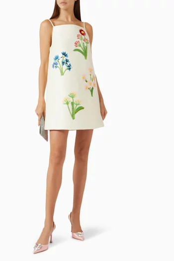 Leia Mini Dress in Wool-blend