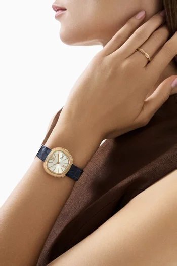 Sixtie Quartz Watch in 18kt Rose Gold, 29mm