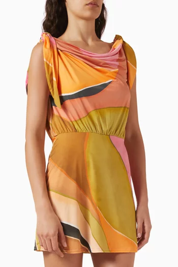 Michaela Printed Mini Dress