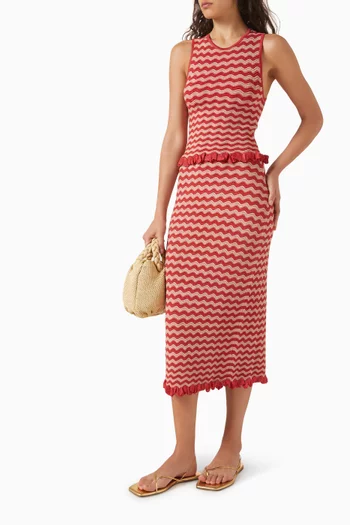 Diana Midi Skirt in Viscose-blend