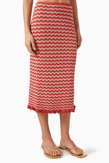 Diana Midi Skirt in Viscose-blend